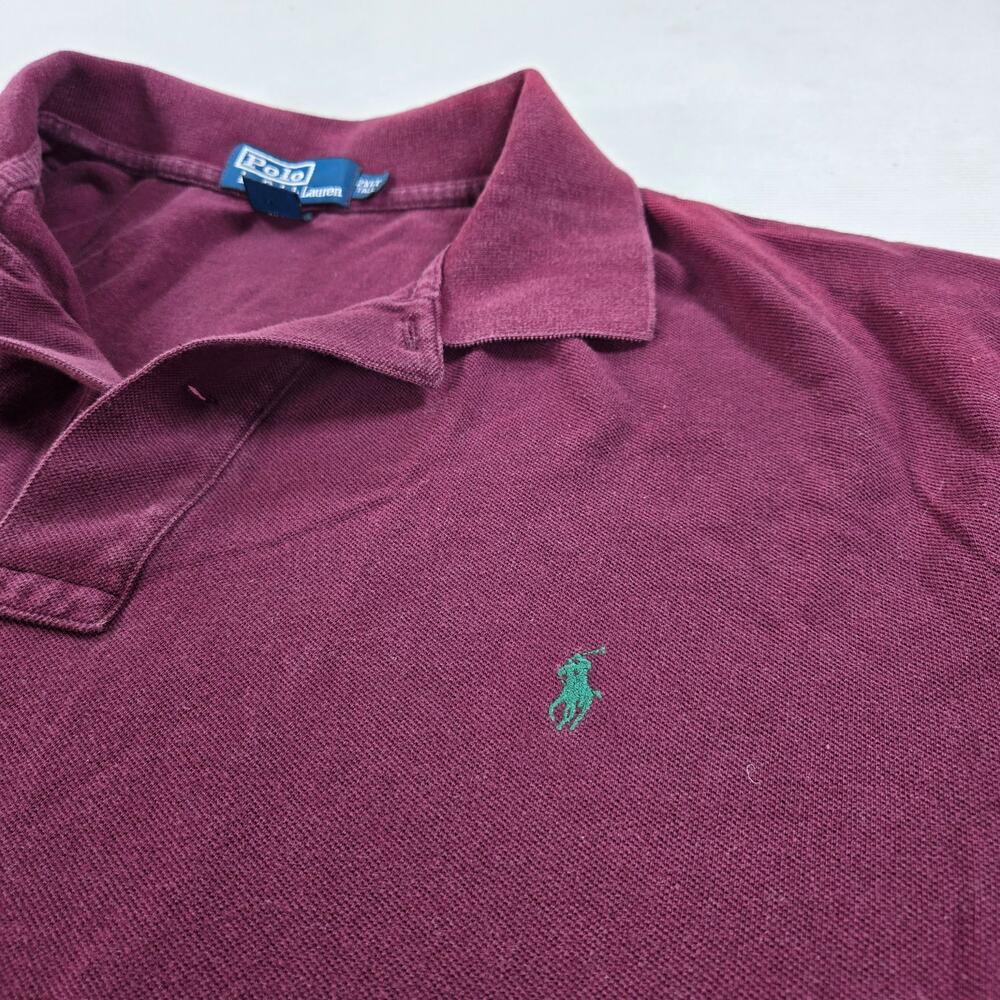 Polo Ralph Lauren Short Sleeve Navy Purple Preppy Polo Shirt Men's Size 2XLT